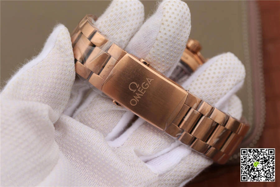 Omega Seamaster Ocean Universe Timing 232.63.46 OM Factory 1:1 Best Edition Replica Watch Gold Strap